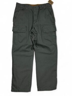 Duluth grey cargo pants , fire hose relaxed fit cargo work pants